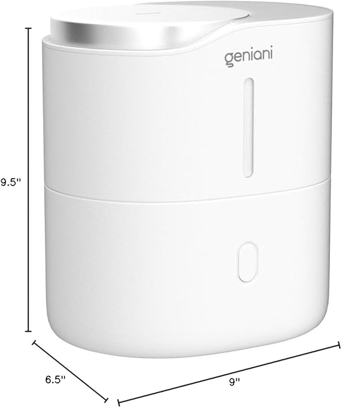 Top Fill Humidifier with Essential Oil Diffuser 2.5L for Home, Baby, Bedroom, Large Room & Indoor Plants, Small Cool Mist Air Humidifiers for Baby, Ultrasonic Quiet, Night Light (White)