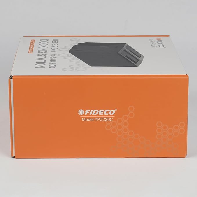 FIDECO USB 3.2 Gen 1 to Hard Drive Docking Station, Hard Drive Dock for 2.5 or 3.5 inch SATA I/II/III HDD SSD with Hard Drive Duplicator/Offline Clone Function and 2 USB Cables, Support UASP