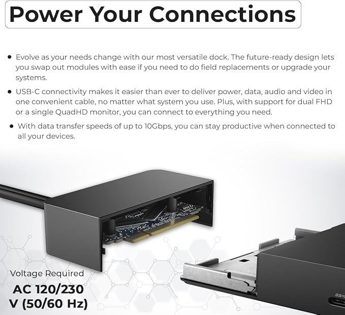 Dell WD19 180W Dock Bundle - Dell Docking Station Dual Monitor with 180W Power Supply + HDMI Cable + DisplayPort Cable + USB-C Cable + Microfiber Cloth Included (Renewed)