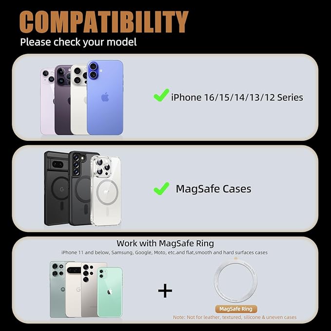 Phone Tripod Stand, Aluminum Alloy Mini Tripod Compatible with Magsafe iPhone 16/15/14/13/12 Series, Foldable Strong Magnetic Phone Stand, Mult-Angle Adjustment Selfie Stick(Desert Gold)