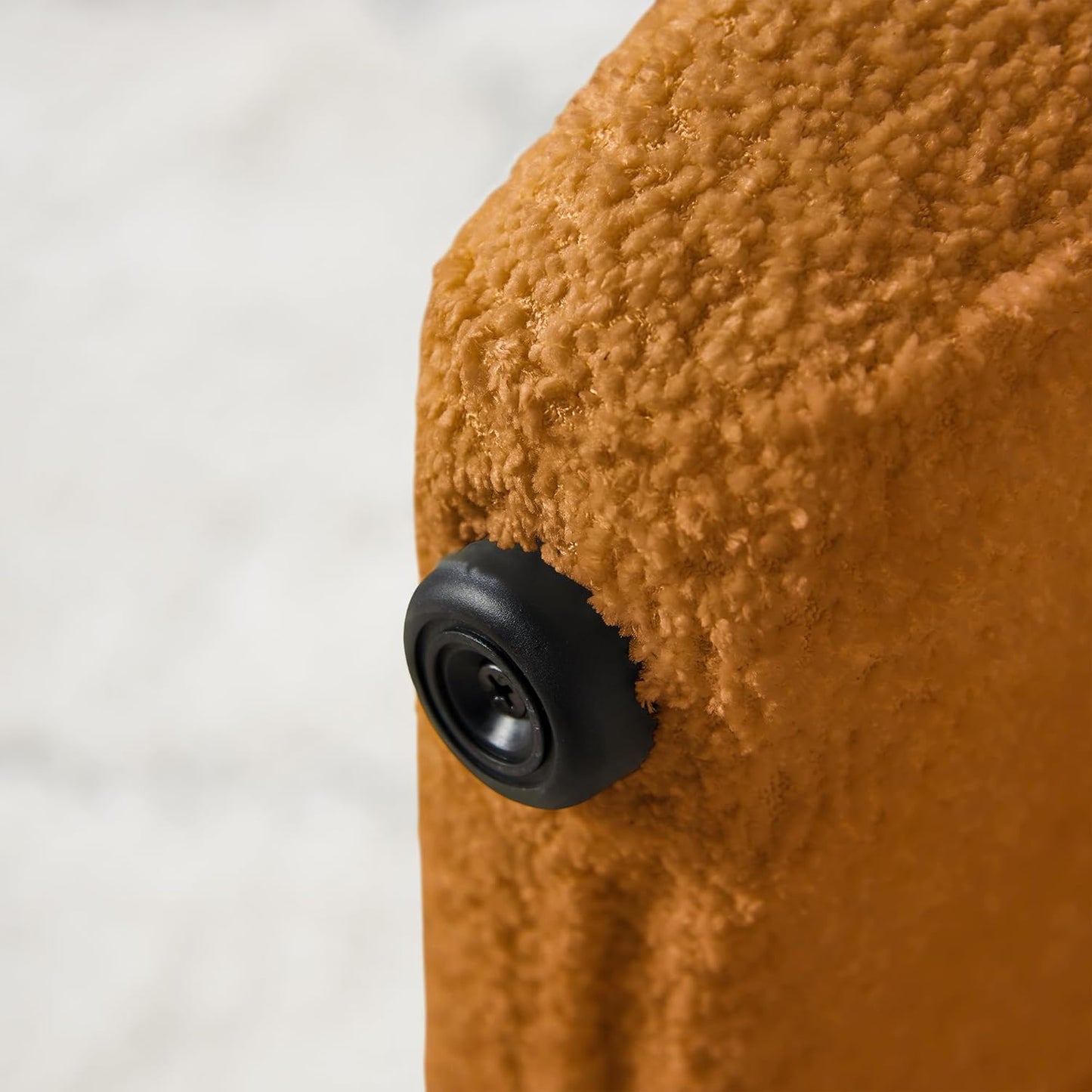 Large Footstool Ottoman, Multi-Functional Modern Foot Stool, Sofa Footrest Extra Seating for Living Room, Entryway, Hallways and Bedrooms, Large, Curry