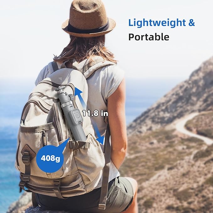 Extendable Tripod for iPhone with Remote, 360° Ball Head Upgraded Cell Phone Tripod for Video Recording, iPhone 14/13/12 Pro Max/Android/GoPro, 62in