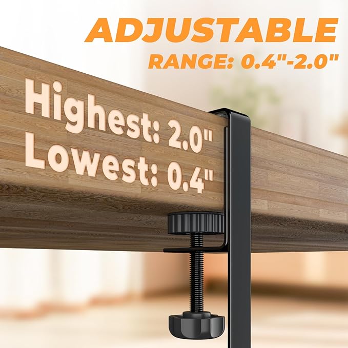 Under Desk Cable Management Tray, 15.7'' No Drill Steel Desk Cable Organizers, Wire Management Tray Cable Management Rack (24.4" Length-Black)