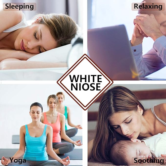 Magicteam Sound Machines White Noise Machine with 20 Non Looping Natural Soothing Sounds and Memory Function 32 Levels of Volume Sleep Sound Timer Therapy for Baby Kids Adults