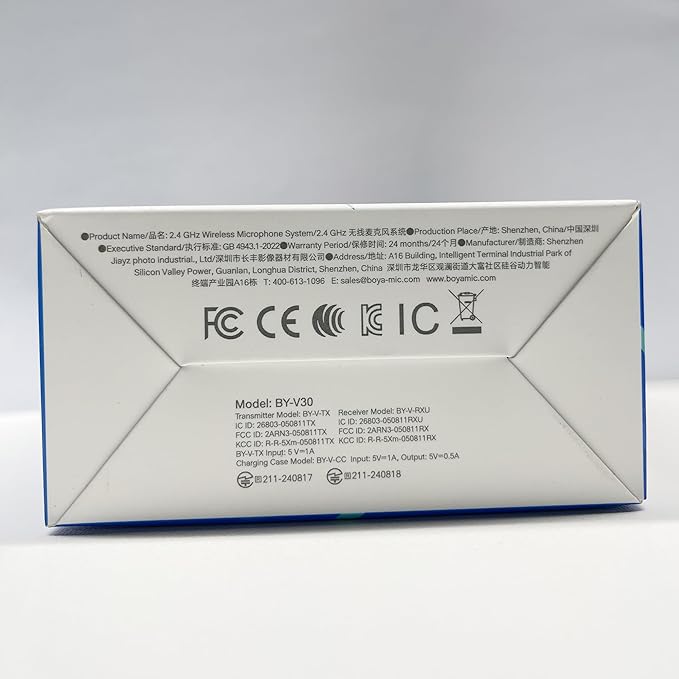 BOYA BY-V30 Wireless Lavalier Microphone,USB Type-C Mini Laple Mics for iPhone16,Android Smartphone,36H Battery,Noise Reduction,328FT Range Clip-on Condenser Mic for YouTube Interview TikTok