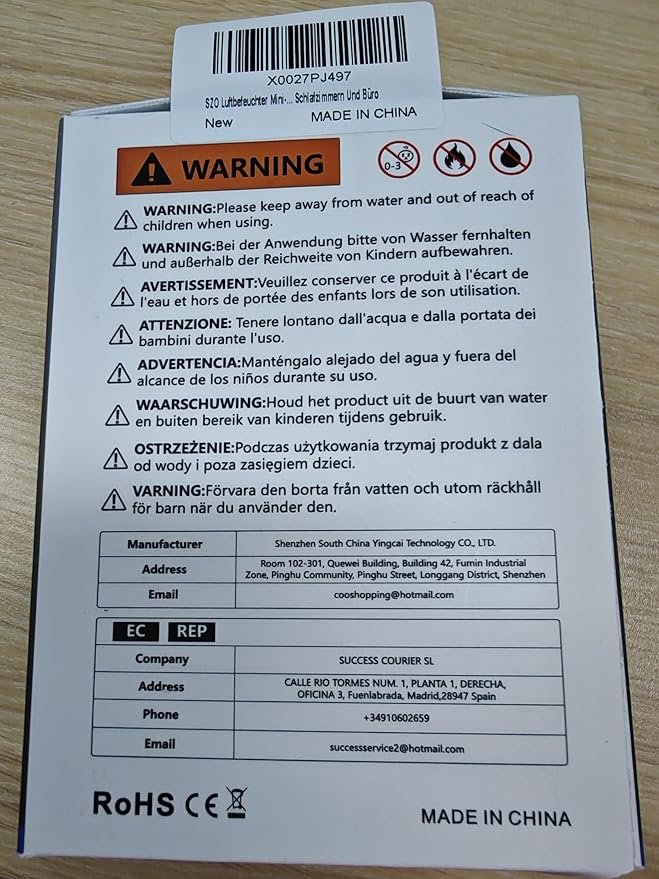 SZO Colorful Mini Humidifier, USB Rechargeable Humidifier, 4 Modes Super Quiet, Humidifiers For Bedroom,Suitable For Travel Office Family-Green