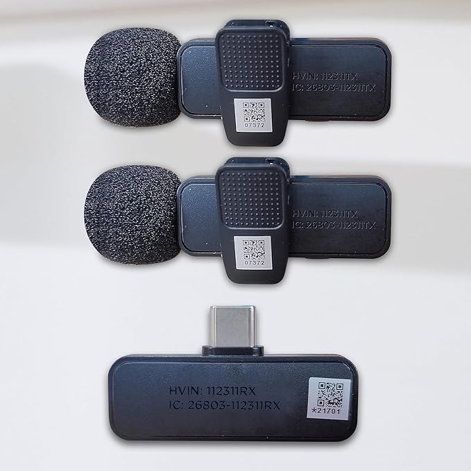 BOYA Wireless Lavalier Microphone for Android USB C Smartphone Tablet External Noise Canceling Mini Lapel Type C Microphone for iPhone 15 Clip-On Mic for Video Recording Podcast YouTube Live Streaming