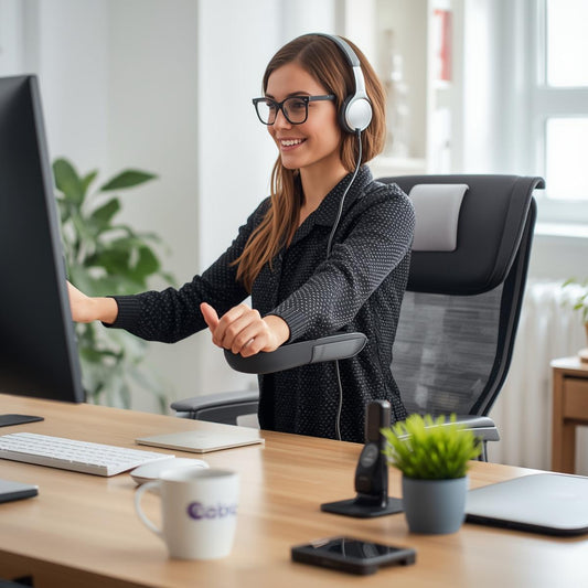 Enhance Comfort with Adjustable Arm Supports | OfficeBuddyPro