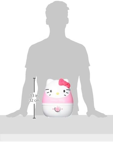Crane Adorables Ultrasonic Humidifiers for Bedroom and Baby Nursery, 1 Gallon Cool Mist Air Humidifier for Large Room or Kid's Room, Humidifier Filters Optional, Hello Kitty