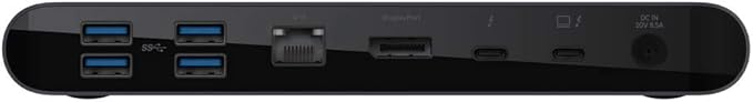 Belkin Thunderbolt 3 Dock Pro w/ Thunderbolt 3 Cable - USB-C Hub - USB-C Docking Station for MacOS & Windows, Dual 4K @60Hz, 40Gbps Transfer Speed, 85W Upstream Charging, w/ Ethernet, SD & Audio Ports
