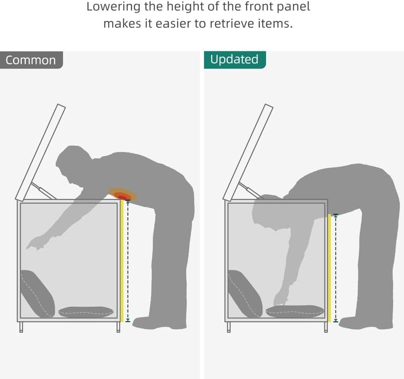 YITAHOME 230 Gallon Wicker Deck Box, XXL All-Weather Outdoor Storage Box, Rattan Storage Bin for Patio Furniture, Outdoor Cushions, Pool Storage and Garden Tools - Black