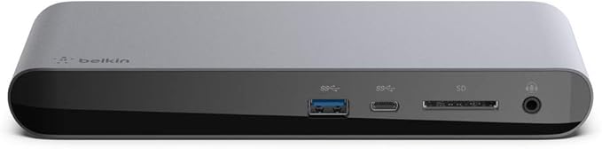 Belkin Thunderbolt 3 Dock Pro w/ Thunderbolt 3 Cable - USB-C Hub - USB-C Docking Station for MacOS & Windows, Dual 4K @60Hz, 40Gbps Transfer Speed, 85W Upstream Charging, w/ Ethernet, SD & Audio Ports