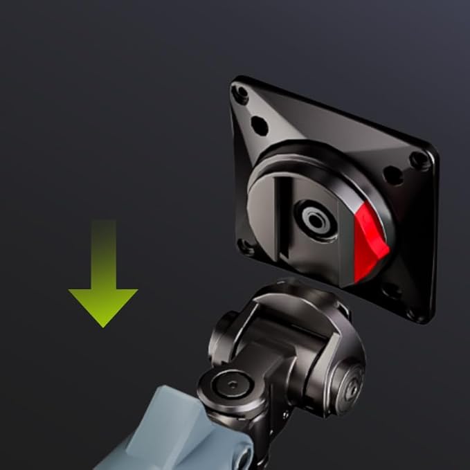 Gaming Monitor Arm for Flat/Ultrawide/Curved Monitors 32 to 60 inch, Heavy Duty Monitor Stand Load up to 20 kg, VESA 75/100 mm Mount (Lake Blue)