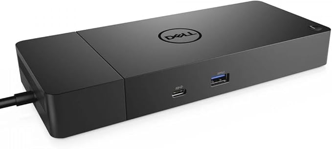 Dell WD19S Docking Station Bundle with USB-C and Dual Monitor Support - Complete Package Includes Dell WD19S Dock, 180W Power Adapter, Thunderbolt 3 & Ethernet Cable, Microfiber Cloth (Renewed)