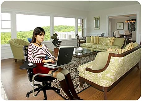 Computer Keyboard Stand Laptop Mouse Mount for Workstation Video Gaming, Installed to Chair or Any Round Bar with Maximum 1.96 inch Diagonal Thickness