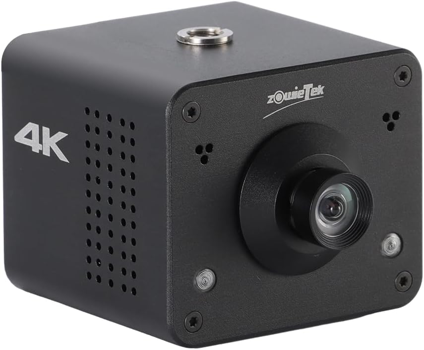 4K POV Camera Webcam PoE, ZowieCAM, Simultaneously HDMI & SDI Output, RTSP/RTMP(s)/SRT, Standalone Live Streaming to YouTube/Twitch for Webcast, Meeting, Teaching & Gaming (M12)