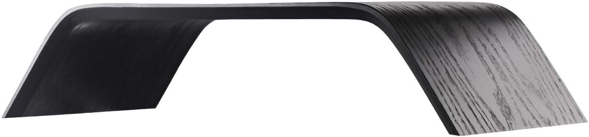 SAMDI Wooden Computer Monitor Stand, Desktop Accessories, Laptop Stand, Notebook Stand, for MacBook Stand (Oak Wood Black)