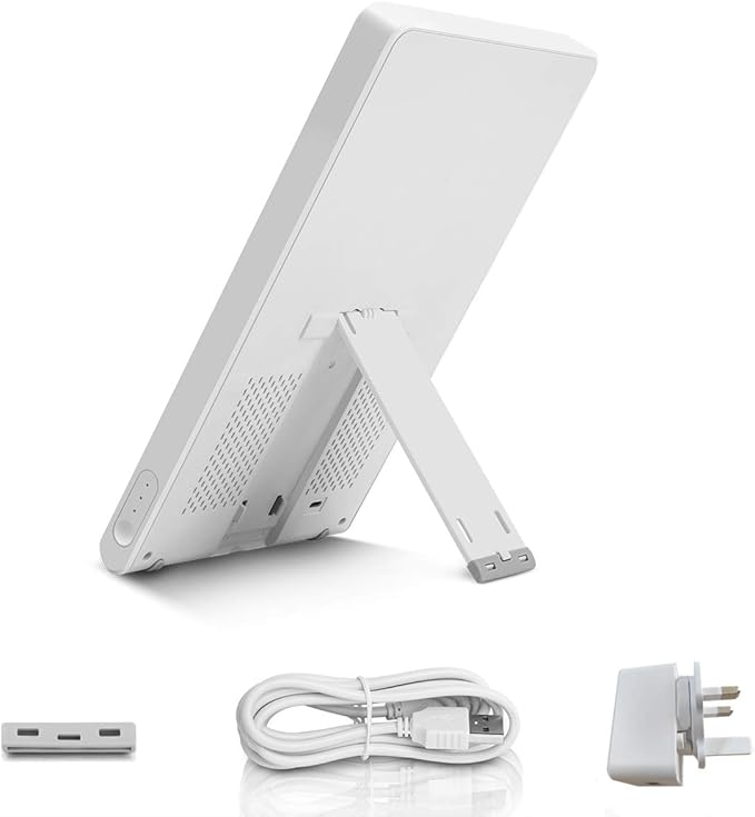 Light Therapy Lamp, SMY Blue Light Energy Lamp and Adjustable LED Blue Light, Tablet One Touch with Timer, 100% UV Free