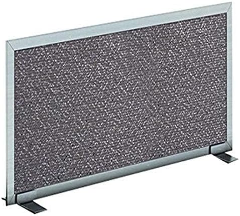 OBEX Acoustical Free Standing Privacy Screen, Cubicle Accessories Desk Privacy Panel, Desk Dividers for Office, Office Furniture Partitions Portable Sound Proof Dividers, 12" x 66", Graphite