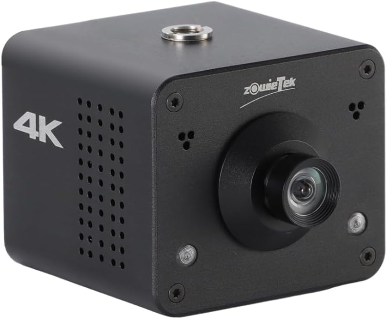 4K Native NDI HX3 POV Webcam Camera PoE, ZowieCAM, Simultaneously HDMI & SDI Output, RTSP/RTMP(s)/SRT, Standalone Live Streaming to YouTube/Twitch for Webcast, Meeting, Teaching & Gaming (M12)