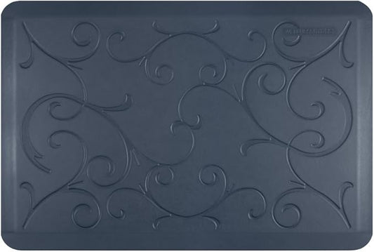 WellnessMats Bella Collection Anti-Fatigue Floor Mat, Polyurethane – Ergonomic Support Pad for Home, Kitchen, Garage, Office Standing Desk – Water Resistant - Made in USA