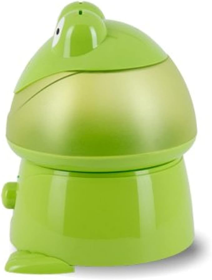 Crane Ultrasonic Cool Mist Animal Humidifier for Kids Bedroom and Nursery, 1 Gallon Easy Clean, Adjustable Settings, Frog Humidifier