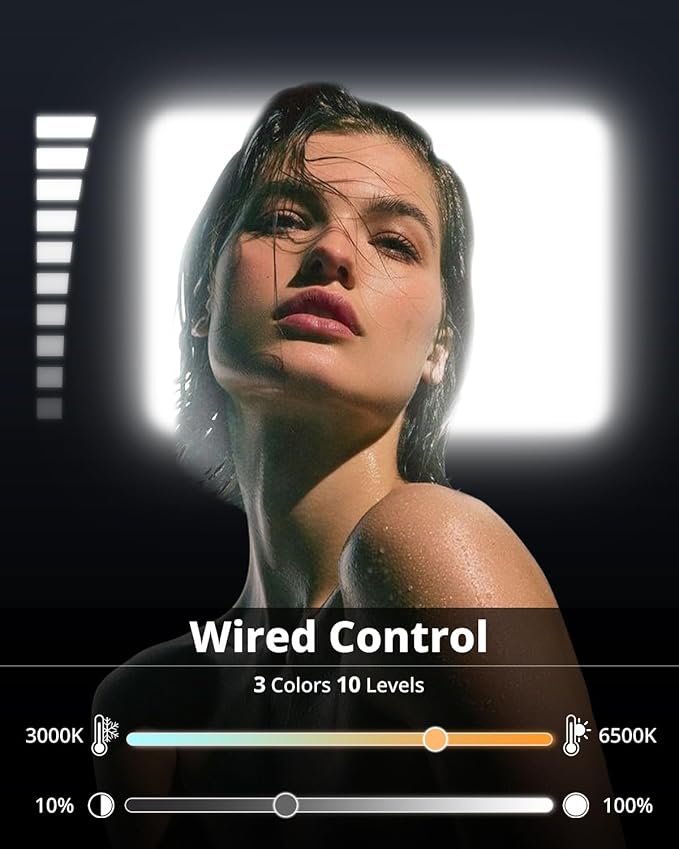 UBeesize Zoom Lighting for Computer, Video Conference Lighting for Video Calls, Desk Light with Stand and Phone Holder for Webcam, Home Office, Podcast, Online Meetings, Live Streaming（2 Pack