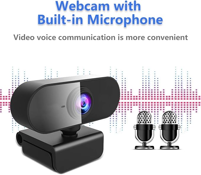 Webcam for pc with Microphone,Full Hd 1080P Streaming Web Cam for Mac Laptop, USB External Computer Camera for Desktop,Best Cheap Face Cam for Video Conference,Zoom,Gaming Youtube Microsoft Teams