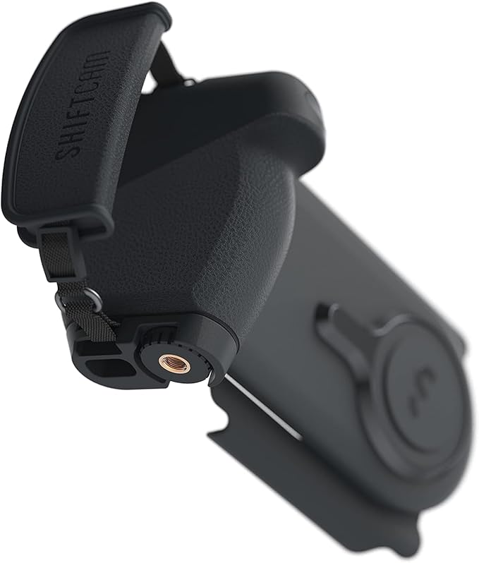 ShiftCam ProGrip Starter Kit – DSLR-Style Phone Camera Grip with Built-in Powerbank, Wireless Shutter Button and Qi Charging, Freestanding Dock & Tripod Mount – Compatible w/Android & iPhone