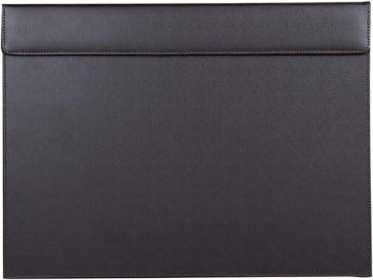 KINGFOM 18''x14'' Large Rectangle A3 Desk Writing & Drawing Desk Pad &Board Table Protector Mat with Paper Clip on Top Brown