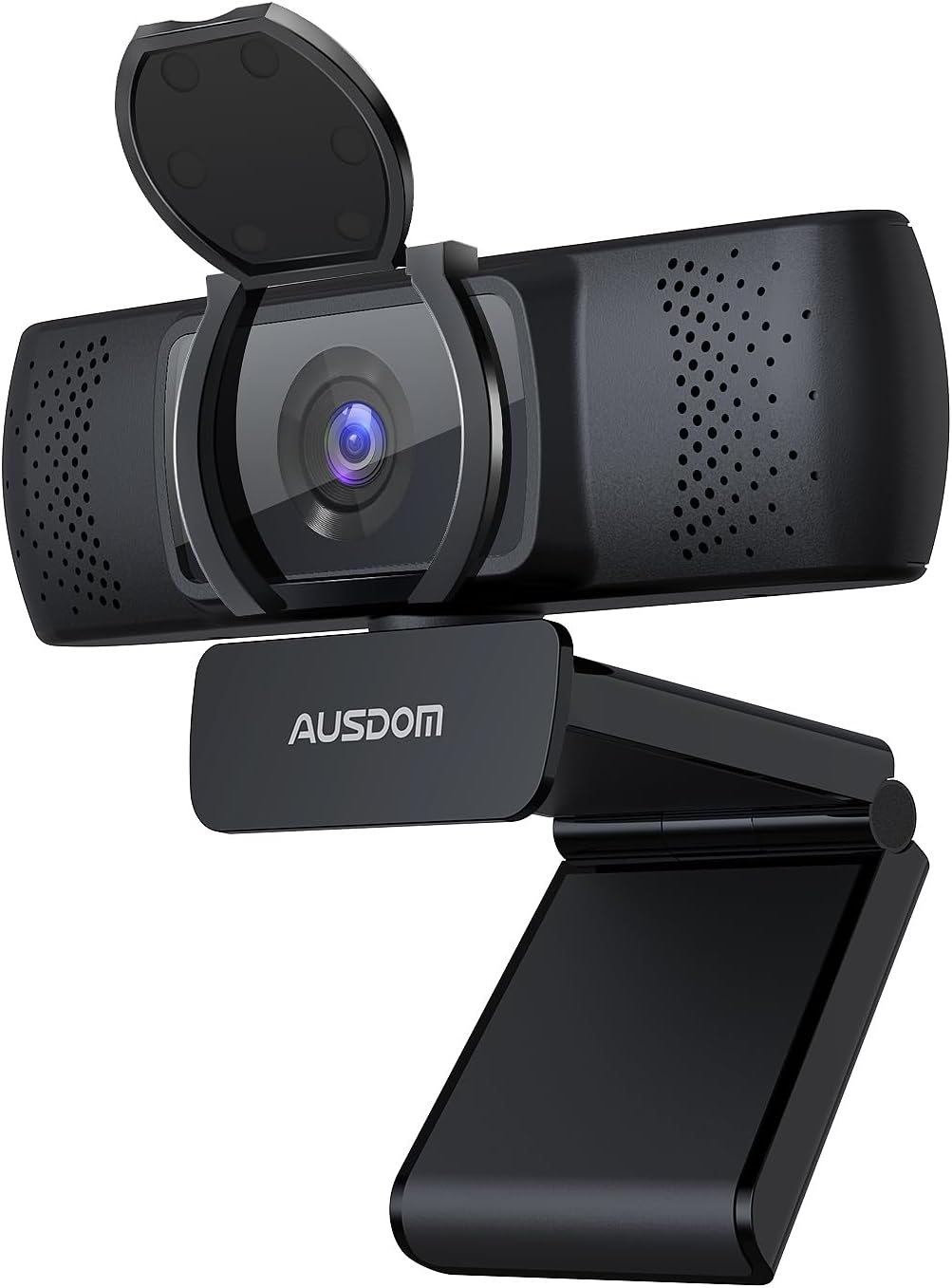 AUSDOM AF640 1080P Webcam with Microphone, 90°FOV USB PC Camera Webcam with Privacy Cover, Plug and Play Computer Camera for Online Calling/Conferencing, Zoom/Skype/YouTube, Laptop/PC