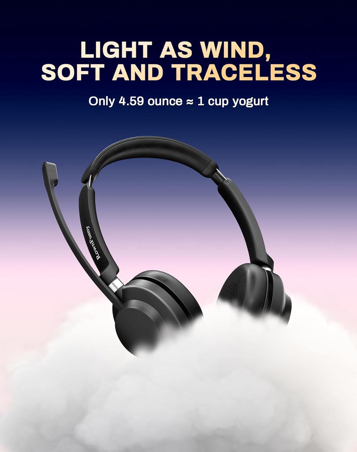 USB Headset with Microphone for PC-Wired Noise Reduction Office Headset work for Laptop/Mac,Computer Headphones with Volume Control & Mic Mute,Compatible with Zoom/Skype/MS/Teams/Call Centers