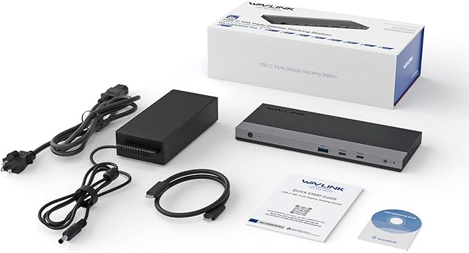 Laptop Docking Station, Docking Station 3 Monitors with 2* DP+HDMI, 130W PD Charger, USB-C/A 10Gb, 3* USB-A 5Gb, Audio, Gigabit Ethernet for Lenovo HP Dell, Windows System Computer