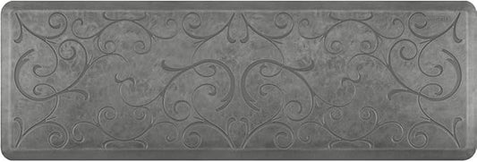 WellnessMats Bella Collection Anti-Fatigue Floor Mat, Polyurethane – Ergonomic Support Pad for Home, Kitchen, Garage, Office Standing Desk – Water Resistant - Made in USA