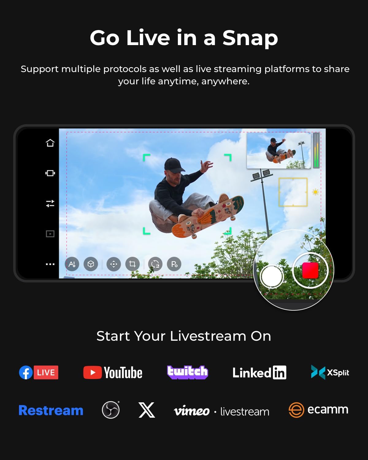 OBSBOT Tail Air & Smart Remote Combo, Streaming Camera with AI Tracking PTZ, Intelligent APP, Gesture Control, HDMI/USB-C/Wireless Webcam, Video Cameras for Filming, Worship, Content Creator, etc.