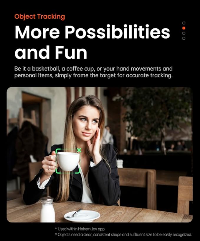 hohem iSteady x3 Gimbal Stabilizer for iPhone, AI Tracker Stabilizer, 3-Axis Smartphone Foldable Gimbal w/3-Color Fill Light, Detachable Remote Control, Built-in Extension Rod Tripod, hohem x3