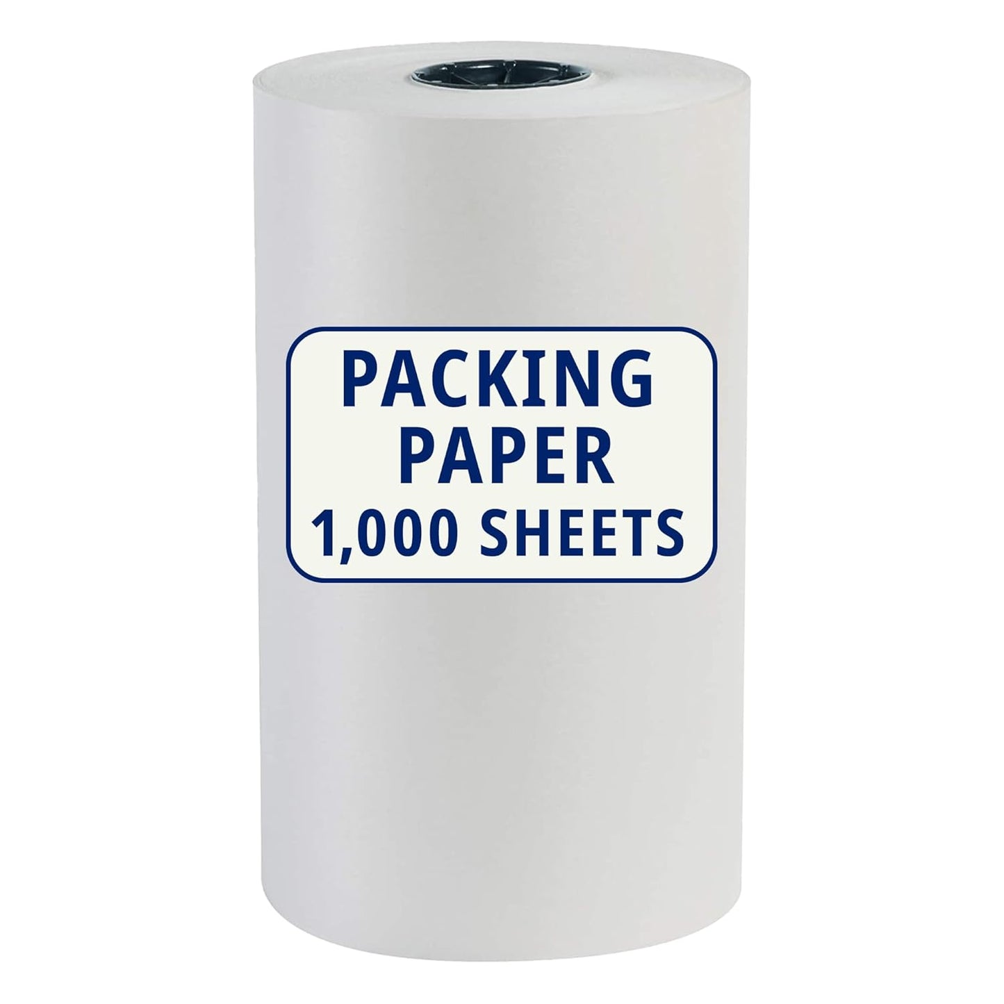BOX USA Packing Paper Roll 1440'L x 15"W - 1,000 Sheets 17??Long Equivalent - Large White Newsprint for Shipping, Packaging, Storage and Moving Supplies