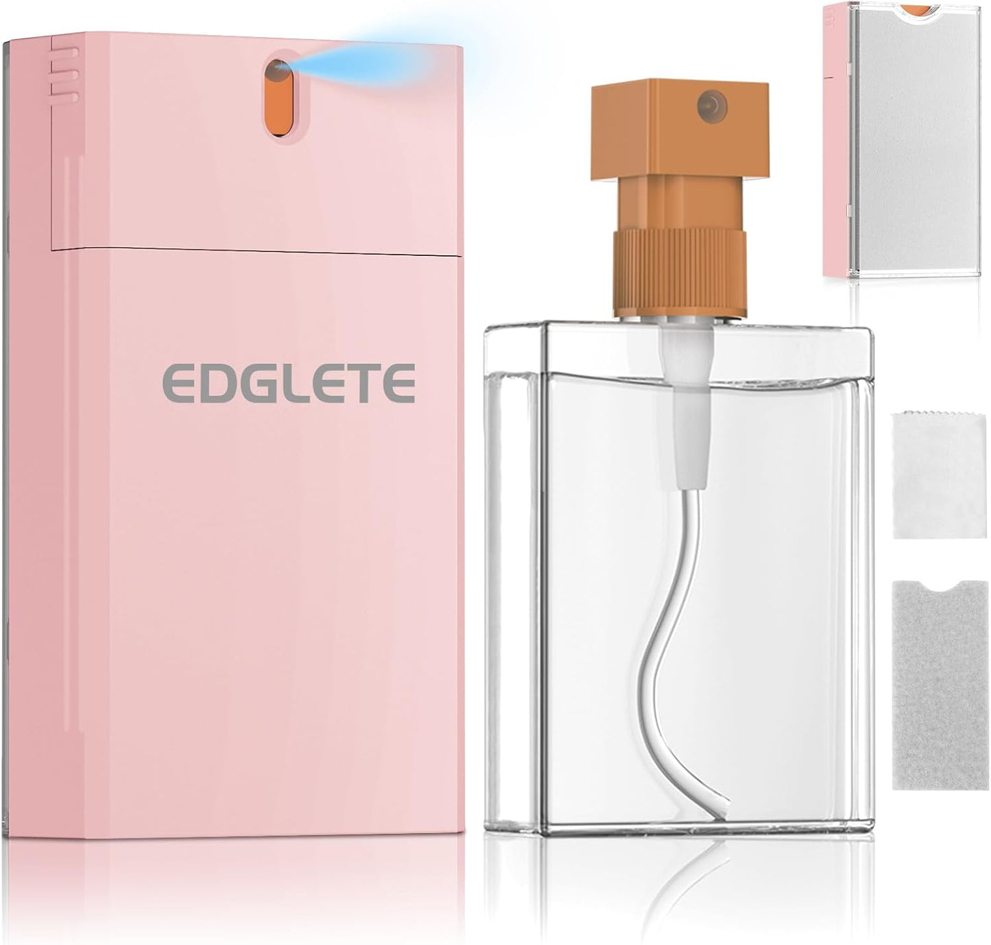 Screen Cleaner Spray and Wipe, Streak-Free Computer Screen Cleaner, Portable Laptop Cleaning Kit for Phone Car Touchscreen Monitor PC MacBook iPad TV Electronic, Refillable 2oz Spray Microfiber Cloth