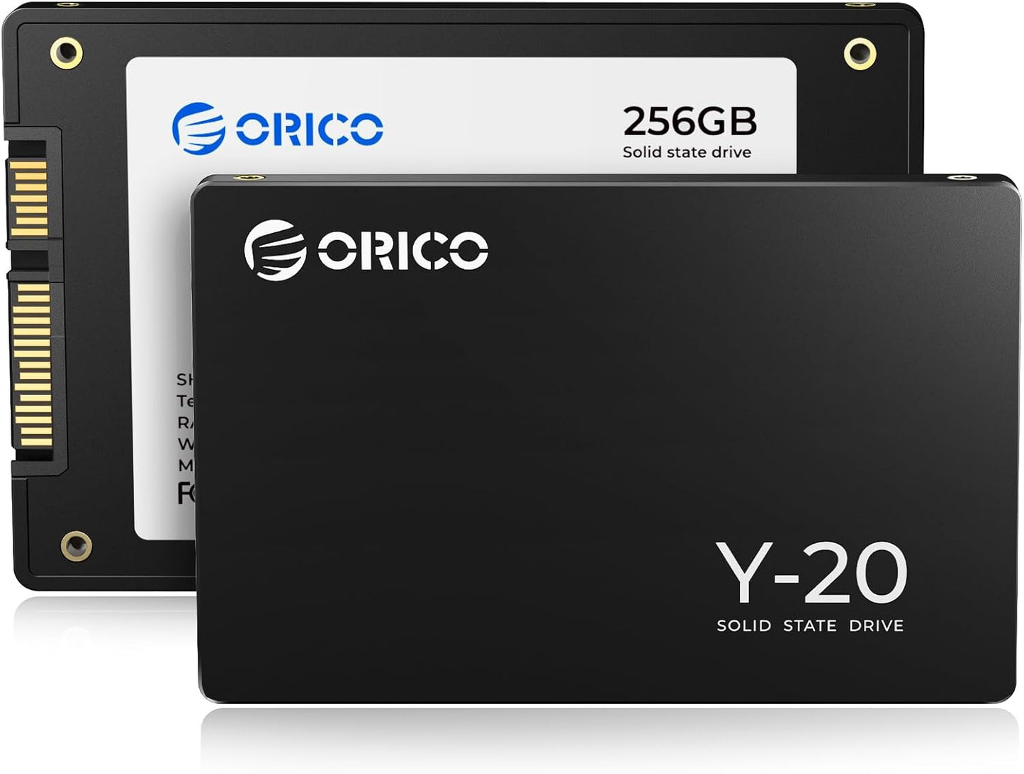 ORICO Y20 256GB SATA SSD 2.5 Inch Internal Solid State Drive, up to 500MB/s Read Speed, SATA III 6Gbps for Desktop Laptop NAS DIY External Drive