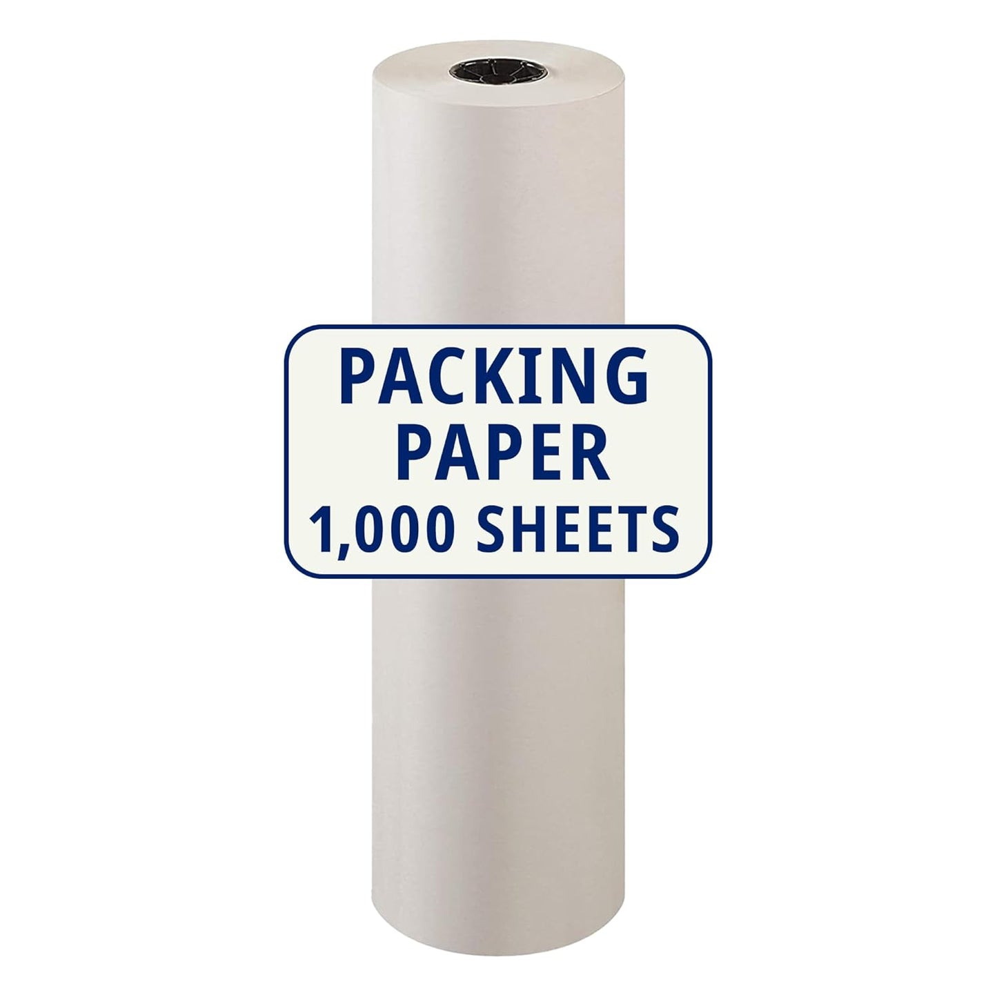 BOX USA Packing Paper Roll 1440'L x 30"W - 1,000 Sheets 17??Long Equivalent - Large White Newsprint for Shipping, Packaging, Storage and Moving Supplies