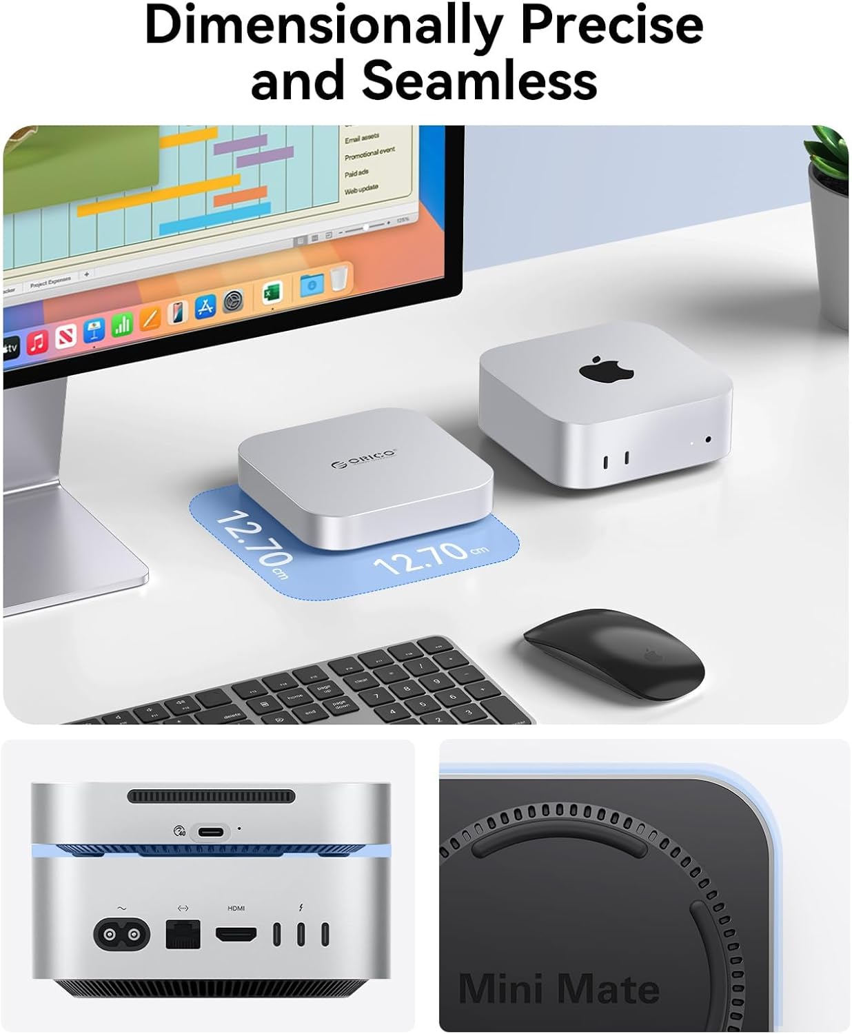 ORICO MiniMate Pro 4TB External SSD Compatibility with Mac mini M4, 40Gbps High Speed Trasmission, Portable Solid State Drive, M4Pro (4TB)
