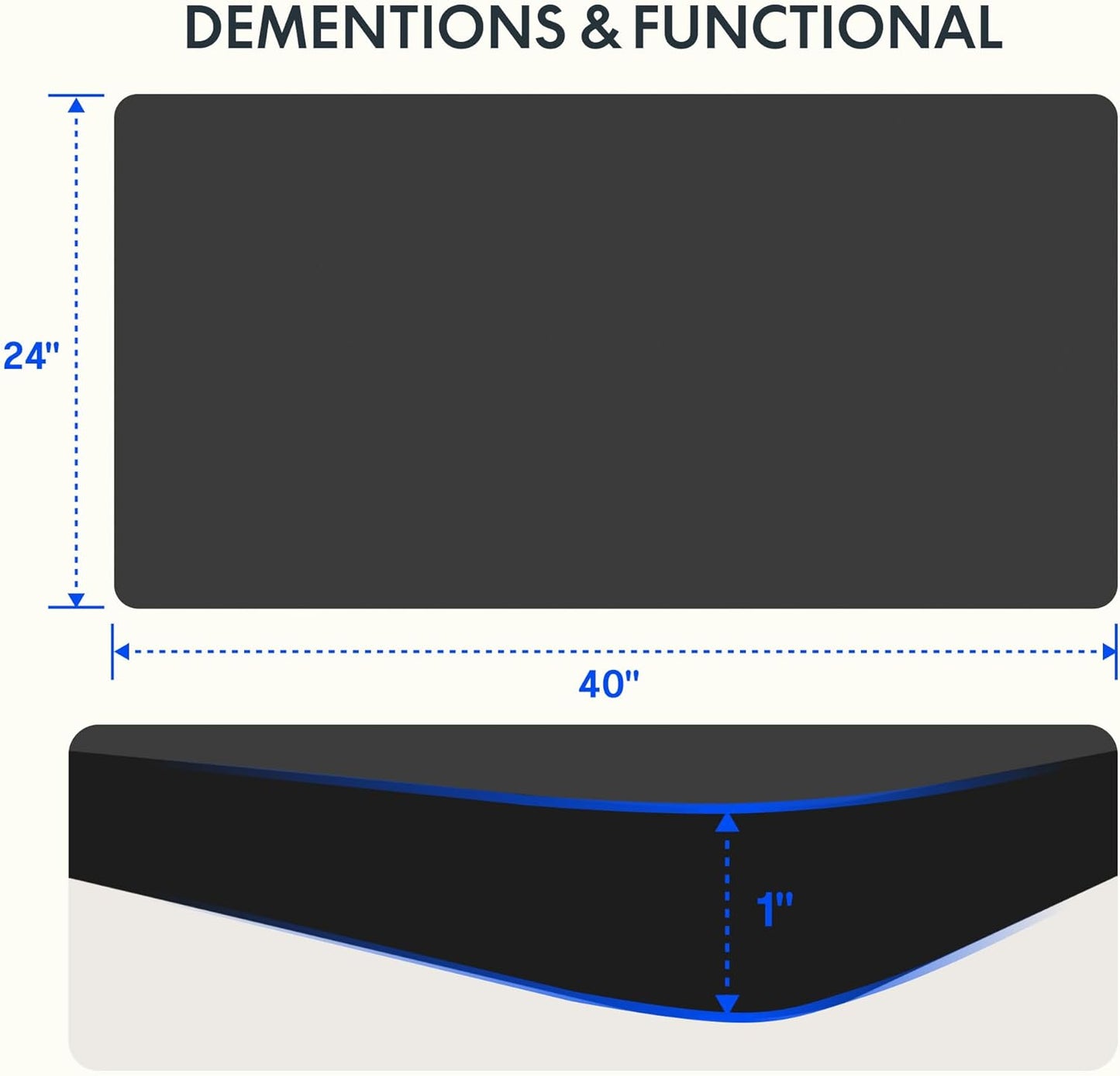 FLEXISPOT EN2 Whole-Piece Standing Desk with Clamp Power Strip, 40 x 24 Electric Stand Up Height Adjustable Desk with Cable Management (White Frame + 40" Black Desktop, 2 Packages)