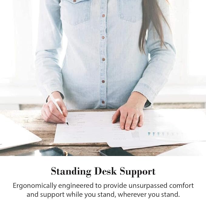 WellnessMats Granite Collection Anti-Fatigue Floor Mat, Polyurethane – Ergonomic Support Pad for Home, Kitchen, Garage, Office Standing Desk – Water Resistant - Made in USA