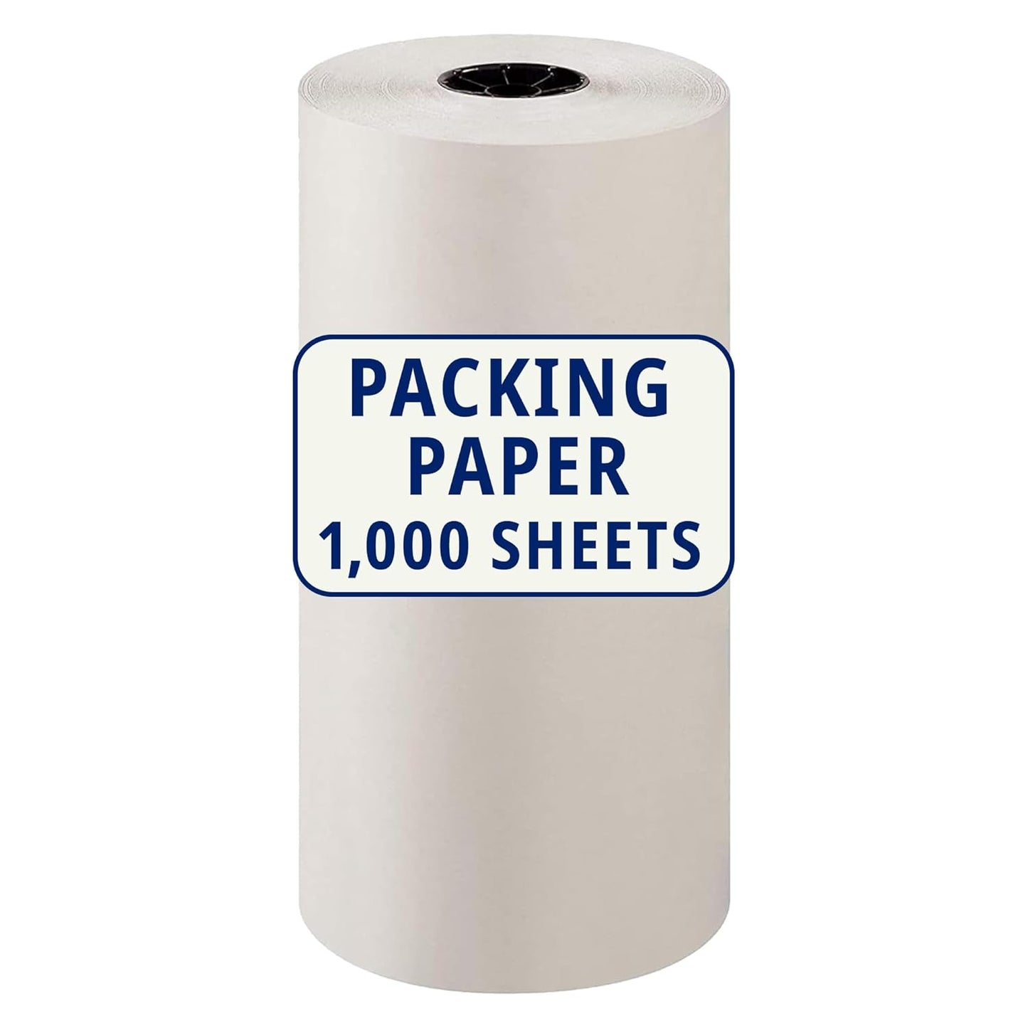 BOX USA Packing Paper Roll 1440'L x 18"W - 1,000 Sheets 17??Long Equivalent - Large White Newsprint for Shipping, Packaging, Storage and Moving Supplies