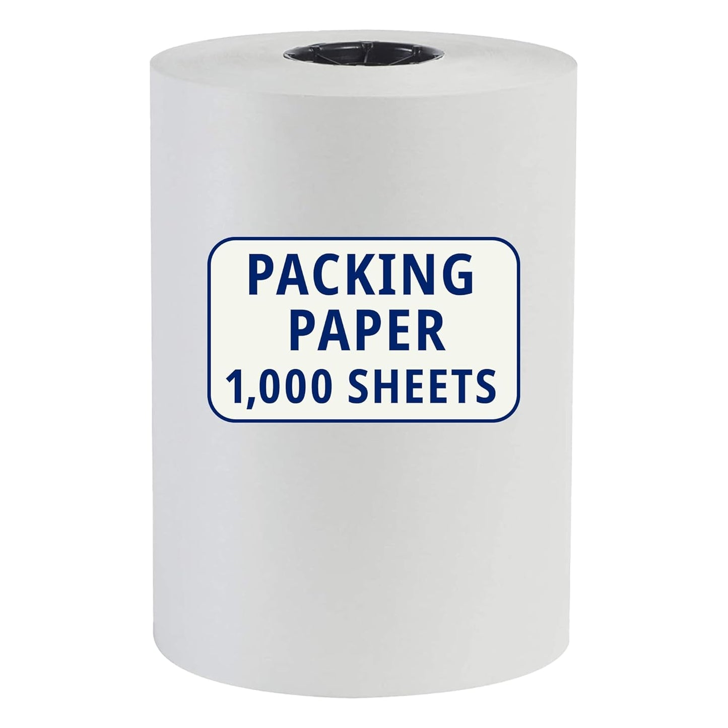 BOX USA Packing Paper Roll 1440'L x 20"W - 1,000 Sheets 17??Long Equivalent - Large White Newsprint for Shipping, Packaging, Storage and Moving Supplies