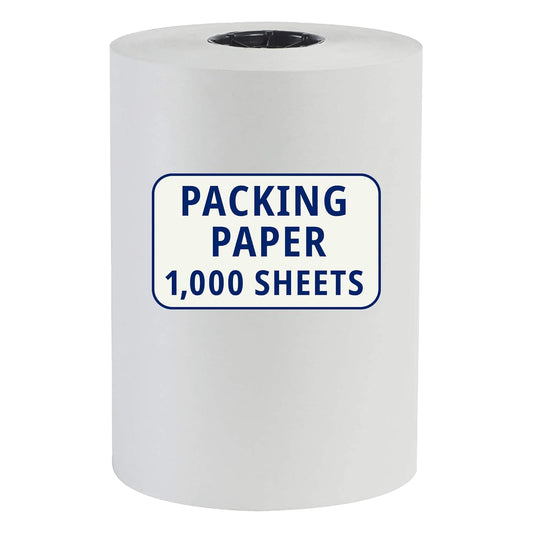 BOX USA Packing Paper Roll 1440'L x 20"W - 1,000 Sheets 17??Long Equivalent - Large White Newsprint for Shipping, Packaging, Storage and Moving Supplies