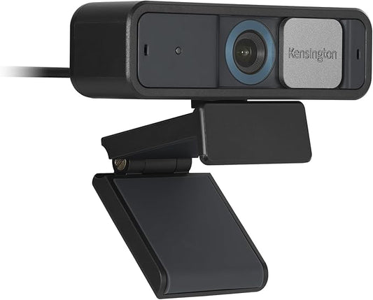 Kensington W2050 Pro 1080p Auto Focus Pro Webcam with Dual Stereo Microphone for Video Conferencing, Software Control, Privacy Shutter, Compatible with Zoom/Skype/Teams and More (K81176WW)