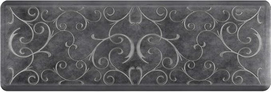 WellnessMats Bella Collection Anti-Fatigue Floor Mat, Polyurethane – Ergonomic Support Pad for Home, Kitchen, Garage, Office Standing Desk – Water Resistant - Made in USA