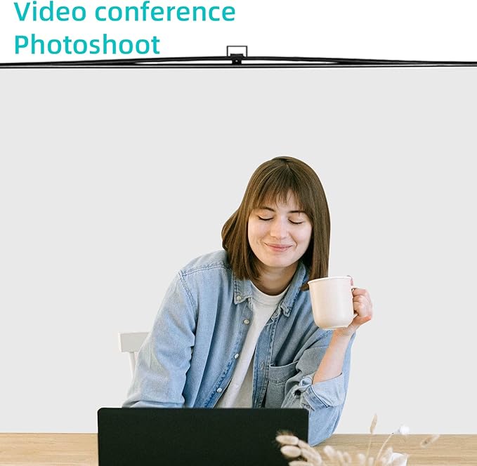 【Wider Style】 RAUBAY 78.7 x 82.7in Large Collapsible White Backdrop Screen Portable Retractable Panel Photo Background with Stand for Video Conference, Photographic Studio, Streaming