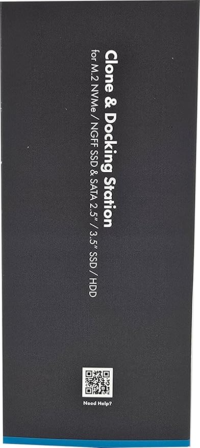 GRAUGEAR M.2 NVMe & SATA SSD/HDD Docking Station, USB-C 10Gbps Clone Station for M.2 PCIe NVMe + SATA 2.5”/3.5” SSD & HDD Converter, Offline Cloning, Tool-Free, Built-in Cooling Fan